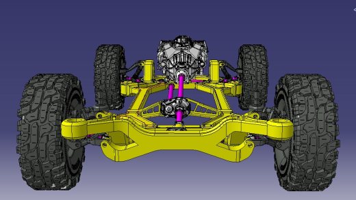 4x4四轮机车底盘及动力组缩略图
